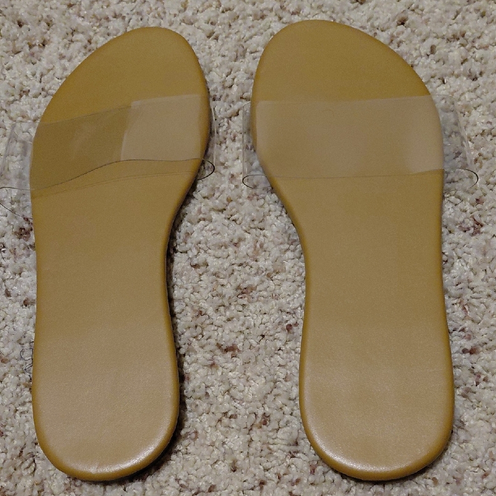 Women's Tan Slide Sandals
